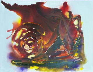 'Experimentelle Malerei III', Acryl auf Lwd., 60x80 cm